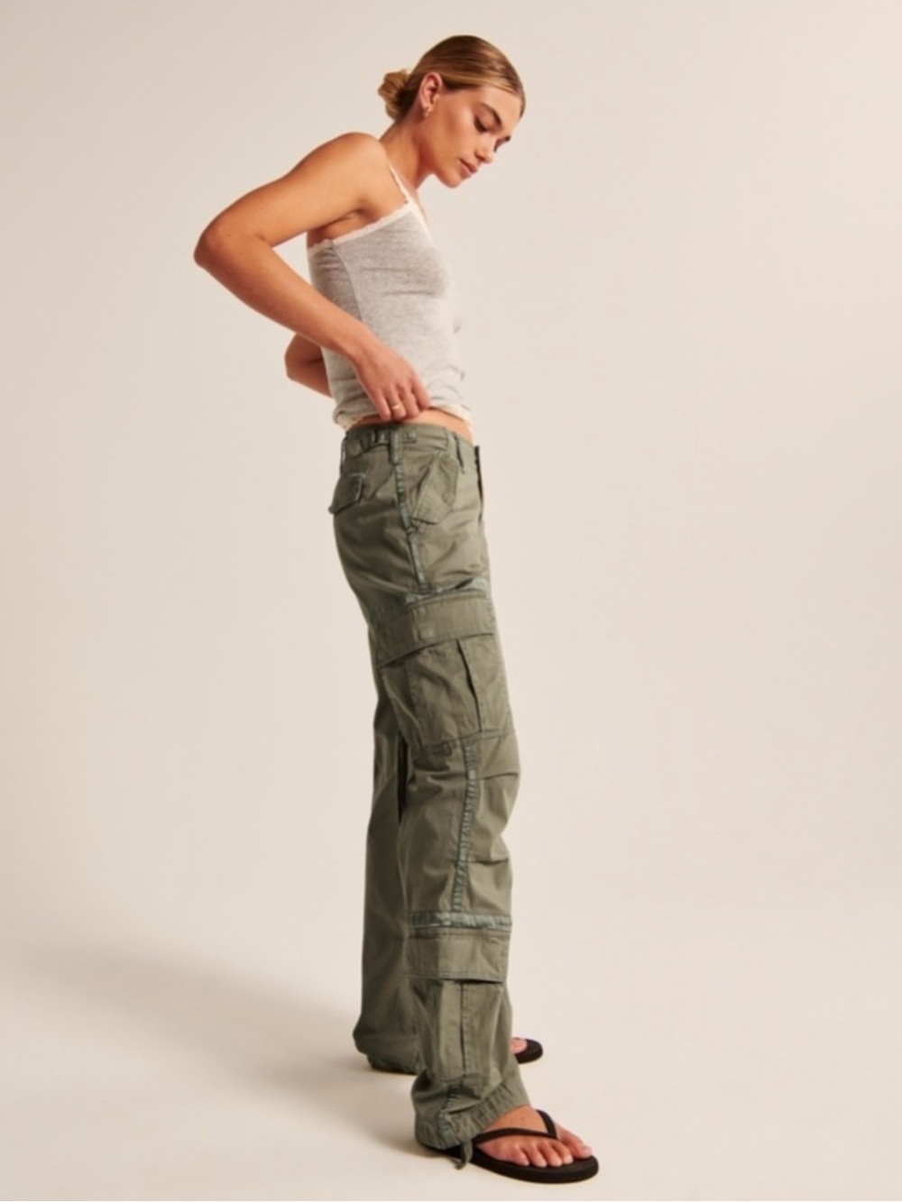 Vintage Y2K Abercrombie & Fitch army green cargo pants